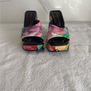 Donald J. Pliner Red and Pink Mules